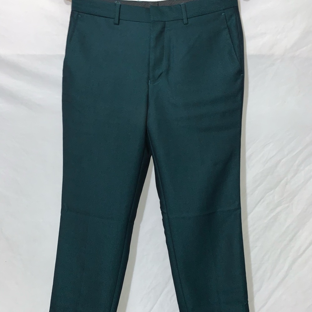 TopMan Green Snake Print Dress Pant